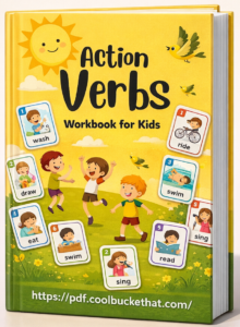 Action Verbs Workbook for Kids