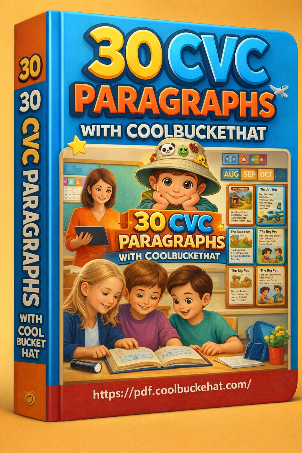 30 CVC PARAGRAPHS WITH COOLBUCKETHAT